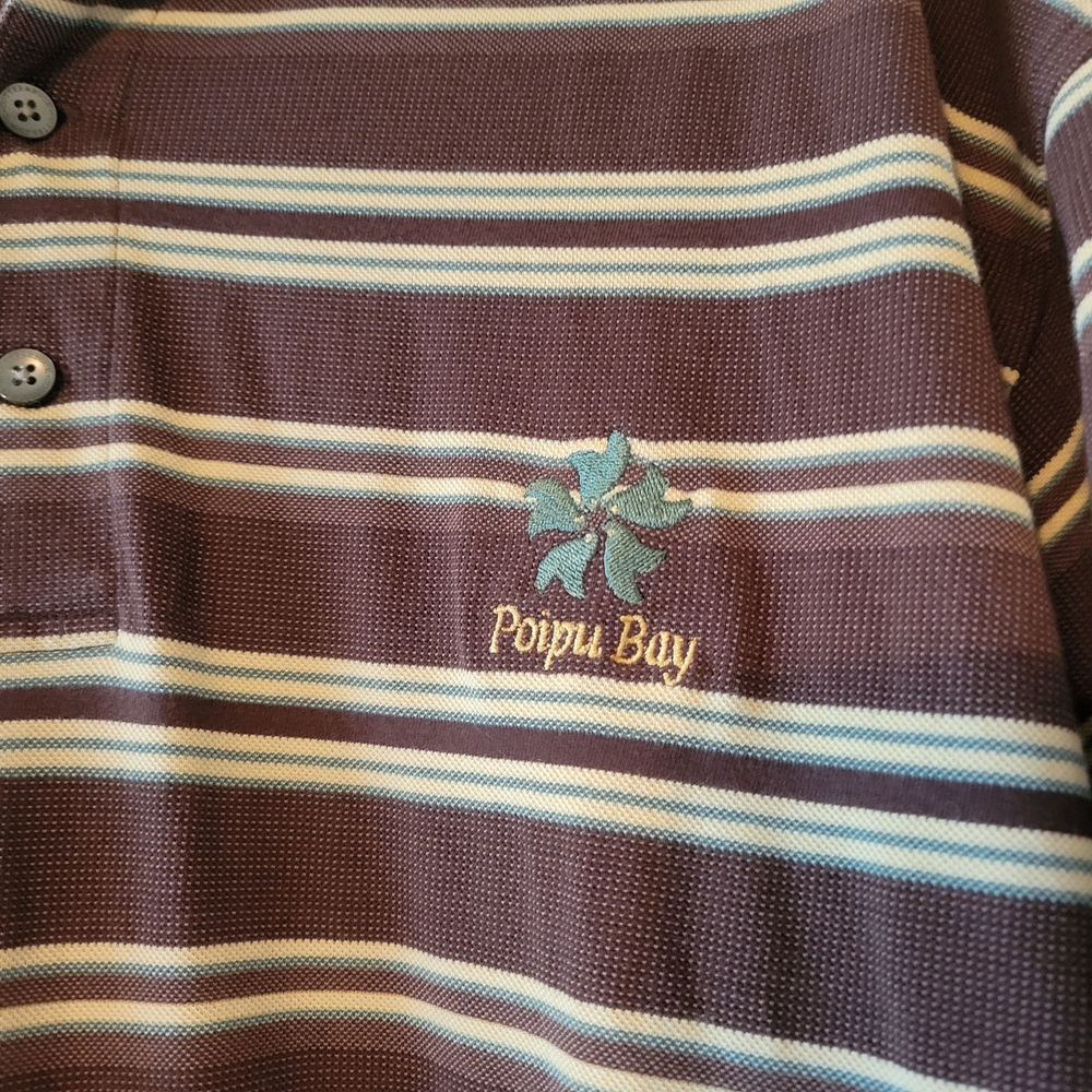 Cutter & Buck Brown and Cream Striped Polo - Picture 2 of 8